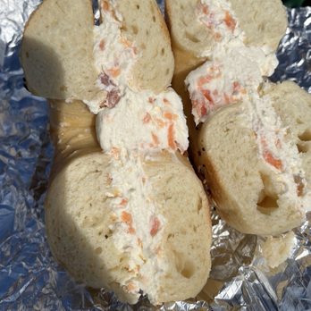 Rosen’s Bagels - Salt bagel with lox cream cheese - Bagels Near Me - Austin, Texas Rosen’s Bagels - Salt bagel with lox cream cheese - Bagels Near Me - Austin, Texas