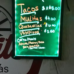 Nocaut Tacos - Menu
