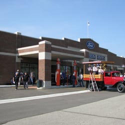 Model A Ford Foundation Museum - The Grand Opening was held on May 18, 2013. That's a Model AA truck backed up to the filling station.
