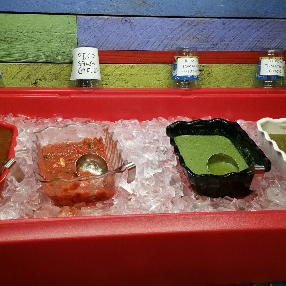 Baja Burrito Co - The help yourself salsas. - Mexican Near Me - Clinton, New Jersey