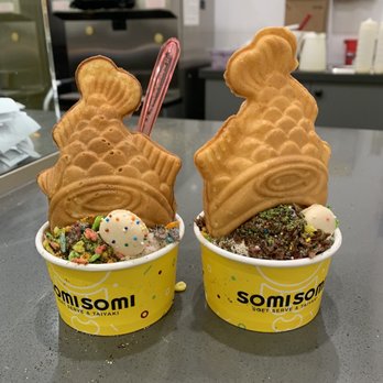 Somisomi - Milk Tea & Matcha/Oreo Swirl - Ice Cream & Frozen Yogurt Near Me - Pleasanton, California