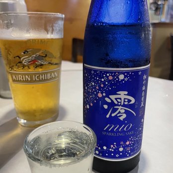 Ocean World - Mio sake and Kirin Ichiban Shibori - Sushi Bars Near Me - Indianapolis, Indiana