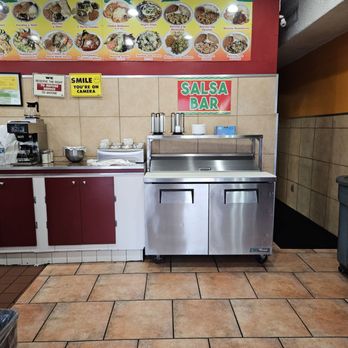 Tacos Michoacan - Their menu and salsa bar - Mexican Near Me - Northridge, California