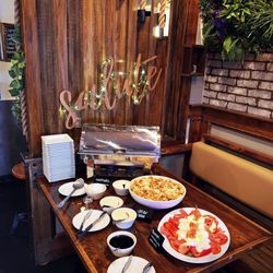 Salute Ristorante & Bar - Setting up for an in house party