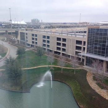Hilton Dallas/Plano Granite Park - View from the 7th floor room overlooking the fountain and tollway - Hotels Near Me - Plano, Texas Hilton Dallas/Plano Granite Park - View from the 7th floor room overlooking the fountain and tollway - Hotels Near Me - Plano, Texas