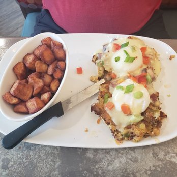 Another Broken Egg Cafe - Crab cake Benedict - Breakfast & Brunch Near Me - Fishers, Indiana