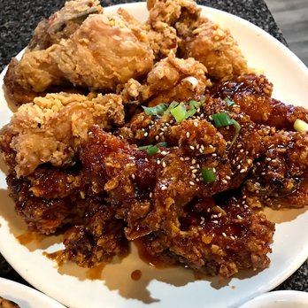 Stone Korean Restaurant - Half and half fried chicken - Korean Near Me - Redmond, Washington Stone Korean Restaurant - Half and half fried chicken - Korean Near Me - Redmond, Washington