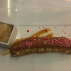 Le Petit Paris - Eclair caramel au beurre salé, granité de Rivesaltes