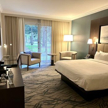 Westfields Marriott Washington Dulles - Room with view of VA trees - Hotels Near Me - Chantilly, Virginia