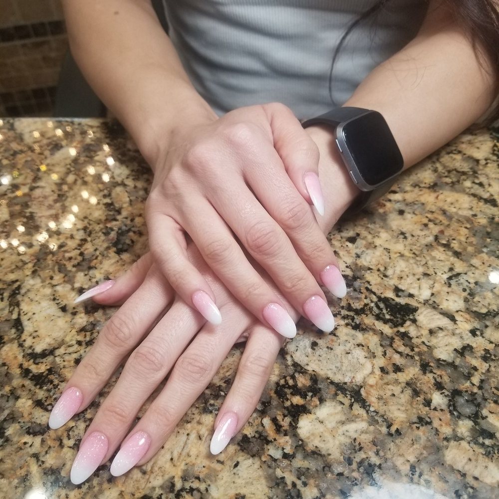 Resort Nails and Spa - Kelly did this ombre powder set! - Nail Salons Near Me - Coppell, Texas Resort Nails and Spa - Kelly did this ombre powder set! - Nail Salons Near Me - Coppell, Texas