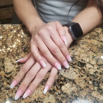 Resort Nails and Spa - Kelly did this ombre powder set! - Nail Salons Near Me - Coppell, Texas Resort Nails and Spa - Kelly did this ombre powder set! - Nail Salons Near Me - Coppell, Texas