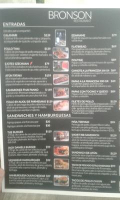 Menu photo 3 Bronson Restaurant Guadalajara, JAL