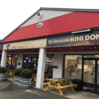 The Cinnabomb Mini-Donut Factory - Lots of parking in front - Ice Cream & Frozen Yogurt Near Me - Bridgeport, Connecticut The Cinnabomb Mini-Donut Factory - Lots of parking in front - Ice Cream & Frozen Yogurt Near Me - Bridgeport, Connecticut
