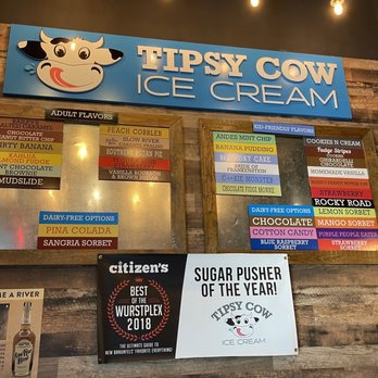 Tipsy Cow Ice Cream - Menu - Ice Cream & Frozen Yogurt Near Me - New Braunfels, Texas