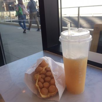 RareTea - Super lychee and egg puffs - Bubble Tea Near Me - Sacramento, California