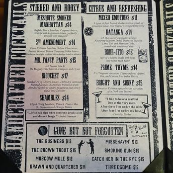 Pint + Jigger - Cocktail Menu - Beer Bar Near Me - Honolulu, Hawaii