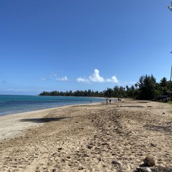 Luquillo Kiosks - The beach behind the kioskos. - Seafood Near Me - Luquillo, Puerto Rico