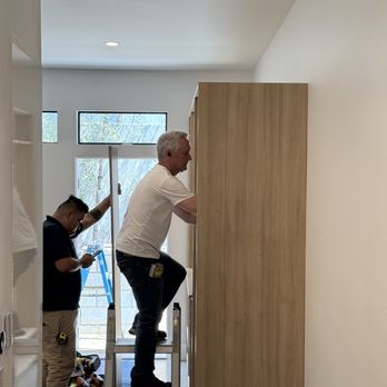 Closet Factory - Lining up the space from the side view - Cabinetry Near Me - Beverly Hills, California Closet Factory - Lining up the space from the side view - Cabinetry Near Me - Beverly Hills, California