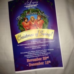 Program for "The Andrews Sisters: Christmas of Swing!" Program for "The Andrews Sisters: Christmas of Swing!"