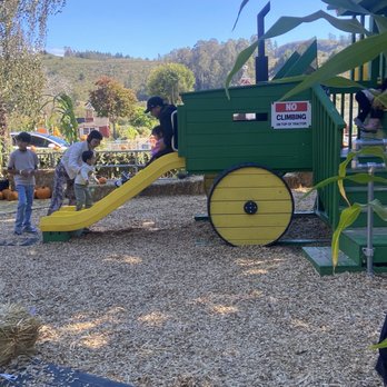 Lemos Farm - Tractor slide - Amusement Parks Near Me - Half Moon Bay, California Lemos Farm - Tractor slide - Amusement Parks Near Me - Half Moon Bay, California