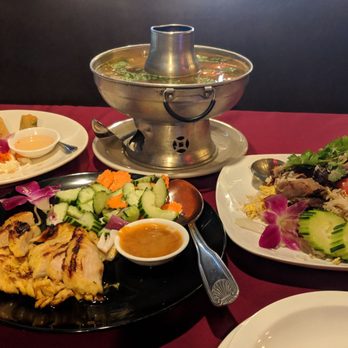 Jasmine Rice - Tom yum soup, duck over fried rice, satay chicken, and egg rolls on the house ! - Asian Fusion Near Me - Henderson, Nevada Jasmine Rice - Tom yum soup, duck over fried rice, satay chicken, and egg rolls on the house ! - Asian Fusion Near Me - Henderson, Nevada