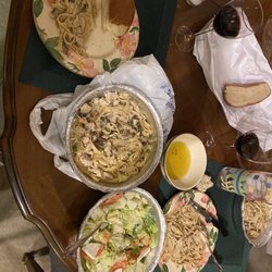 Toscana - Fettuccine Duchessa, Chicken Picatta, Caesar salad