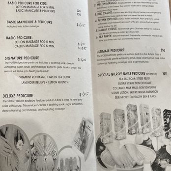 Gilroy Nails - Different pedi packages to choose from. - Nail Salons Near Me - Gilroy, California