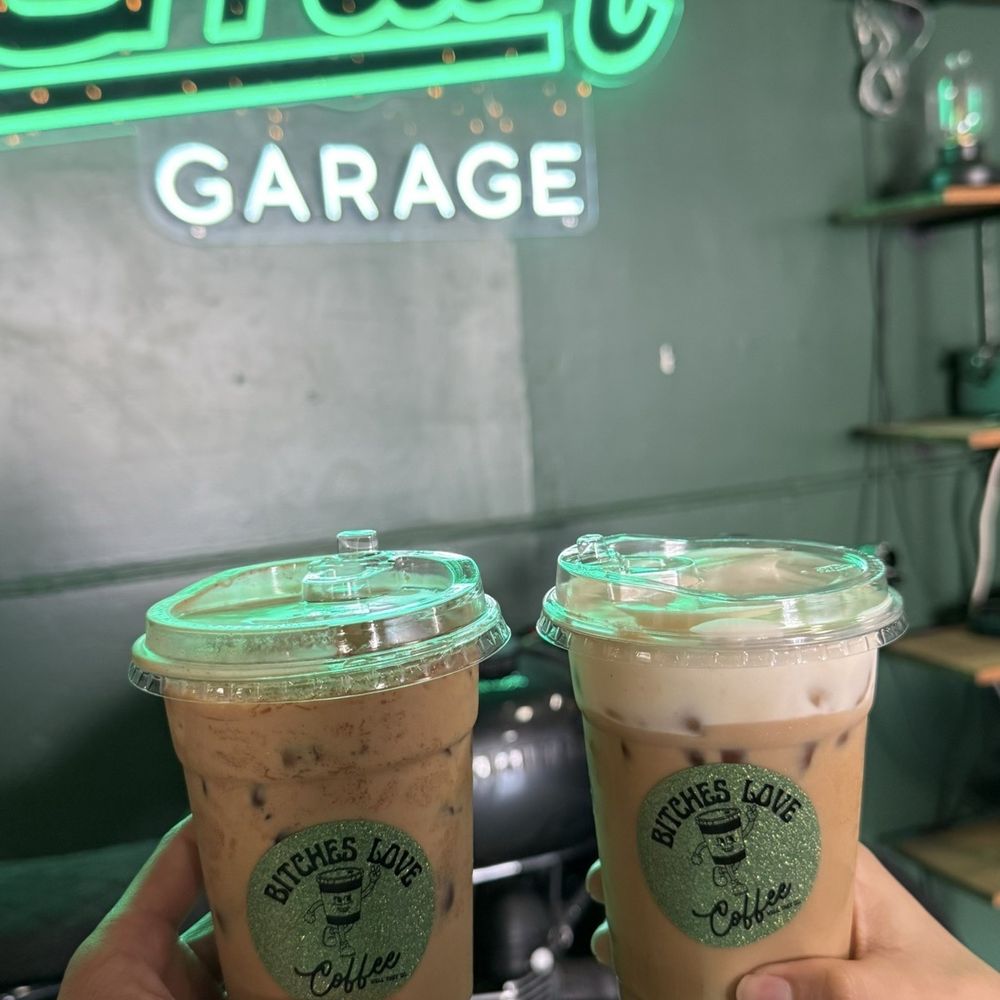 Gremlin Garage - Burnt honey latte and banana latte - Coffee & Tea Near Me - Costa Mesa, California Gremlin Garage - Burnt honey latte and banana latte - Coffee & Tea Near Me - Costa Mesa, California