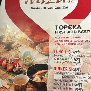 Mizu Sushi - Menu - Sushi Bars Near Me - Topeka, Kansas Mizu Sushi - Menu - Sushi Bars Near Me - Topeka, Kansas