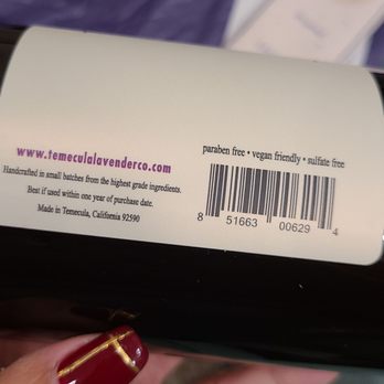 Temecula Lavender - Paraben and sulfate free, and vegan friendly! =) - Cosmetics & Beauty Supply Near Me - Temecula, California