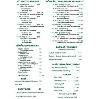 Oc 7ien - MENU - Vietnamese Near Me - San Jose, California Oc 7ien - MENU - Vietnamese Near Me - San Jose, California