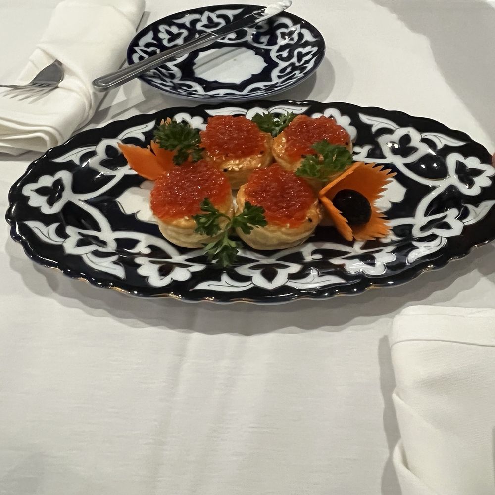 Caviar on puff pastry Caviar on puff pastry
