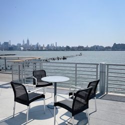 Water's Soul by Jaume Plensa - No more lounge chairs but these were the replacements