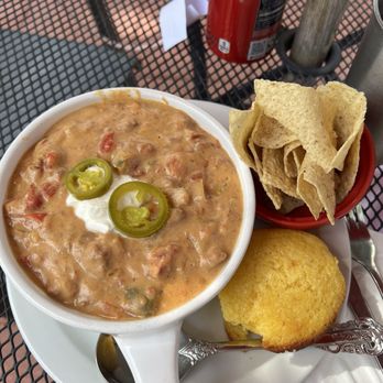 Caffe Torino - Nacho Taco Soup with a fresh, warm cornbread muffin - Cafes Near Me - Farmington, Utah Caffe Torino - Nacho Taco Soup with a fresh, warm cornbread muffin - Cafes Near Me - Farmington, Utah