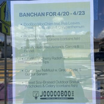 Joodooboo - Get to choose 4 out of the 6 for the banchan set! - Korean Near Me - Oakland, California