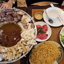 Beef intestine hotpot