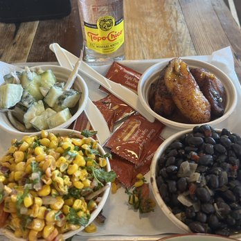 Chicken + Whiskey - Black Beans, Roasted Corn Tomato , Sweet Plantains , cucumber salad - Peruvian Near Me - Columbia, Maryland Chicken + Whiskey - Black Beans, Roasted Corn Tomato , Sweet Plantains , cucumber salad - Peruvian Near Me - Columbia, Maryland