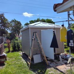 The Backyard Depot - Hip sitting 1 inch off roof with srews
