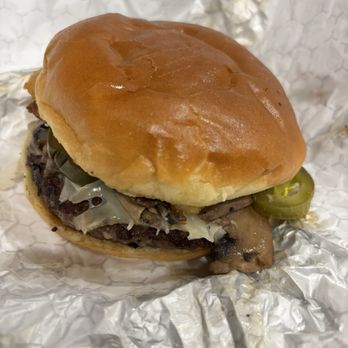 Underground Burger - Bourbon & Bacon Burger (added jalapeno and mushroom) - Burgers Near Me - Queen Creek, Arizona