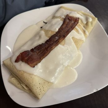 Wunderbar Coffee & Crepes - Breakfast crepe with bacon - Coffee & Tea Near Me - Harmony, Pennsylvania Wunderbar Coffee & Crepes - Breakfast crepe with bacon - Coffee & Tea Near Me - Harmony, Pennsylvania
