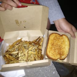 Grilled cheese and cheese fries