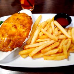 Pappas Restaurant & Sports Bar Bel Air - Crab imperial with fries (and brown grqvy!)