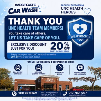 Westgate Car Wash - Car Wash Near Me - Raleigh, North Carolina Westgate Car Wash - Car Wash Near Me - Raleigh, North Carolina