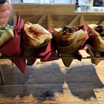 Trapizzino - Eggplant, meatball, four meats, and Ethiopian pockets - Food Court Near Me - Rome, RM Trapizzino - Eggplant, meatball, four meats, and Ethiopian pockets - Food Court Near Me - Rome, RM