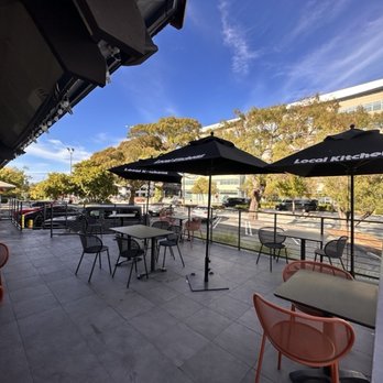 Local Kitchens - Outdoor dining patio - Burgers Near Me - San Bruno, California