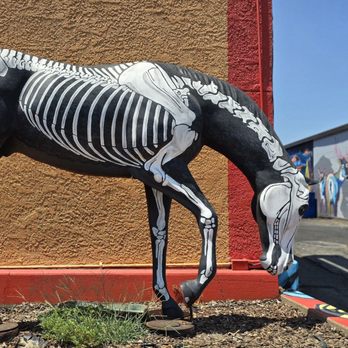 Los Mariachis - calavera painted horse outside the restaurant - Mexican Near Me - Red Bluff, California Los Mariachis - calavera painted horse outside the restaurant - Mexican Near Me - Red Bluff, California