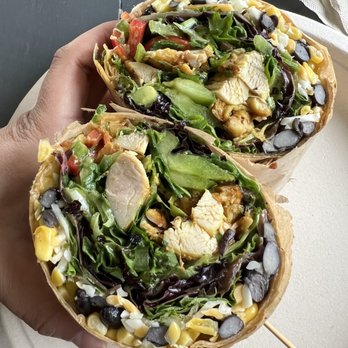 Green Tomato Grill - Southwest Salad made into a Wrap - New American Near Me - Brea, California