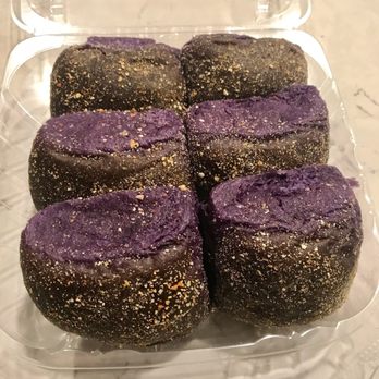 Filipino Sweet Shoppe - Ube Pandesal with Ube Cream Cheese - Desserts Near Me