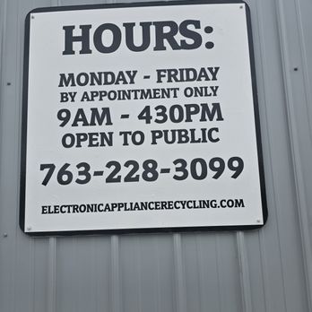 Electronic & Appliance Recycling - Business Hours - Recycling Center Near Me - Cokato, Minnesota Electronic & Appliance Recycling - Business Hours - Recycling Center Near Me - Cokato, Minnesota
