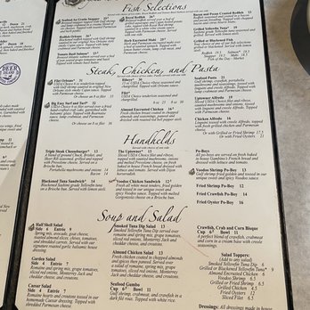 Half Shell Oyster House - Menu - Seafood Near Me - Biloxi, Mississippi Half Shell Oyster House - Menu - Seafood Near Me - Biloxi, Mississippi